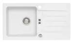 Alveus Niagara - Granitový dřez 78x43 cm, s ovládáním odtoku, arctic 1100886