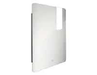 Nimco Zrcadla - Zrcadlo s LED osvětlením, 60x80 cm, dotykový senzor, hliník ZP 25002V