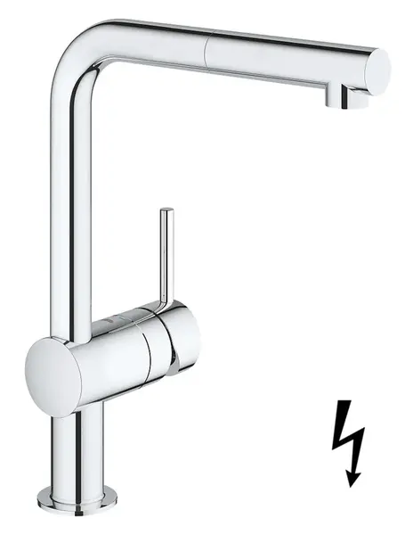 Grohe Minta - Dřezová baterie s výsuvnou koncovkou, chrom 31397000