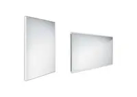 Nimco Zrcadla - Zrcadlo s LED osvětlením, 50x70 cm, hliník ZP 9001