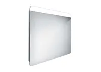 Nimco Zrcadla - Zrcadlo s LED osvětlením, 80x70 cm, hliník ZP 23003