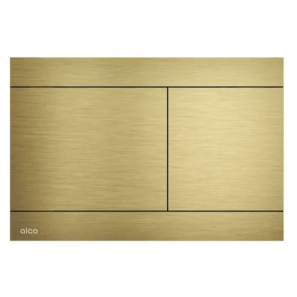 Alcadrain Flat - Ovládání splachování, kartáčovaná zlatá FUN-G-B