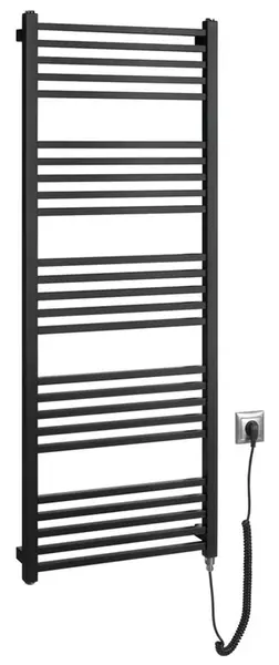 Sapho Metro-E - Topné těleso 50x134 cm, 500 W, matná černá ME513B