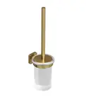 Kludi Vela S - WC štětka nástěnná s držákem, sklo/kartáčované zlato 25974N0