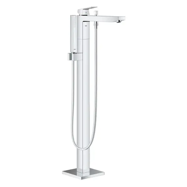 Grohe Eurocube - Vanová baterie na podlahu, s příslušenstvím, chrom 23672001