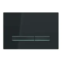 Geberit Sigma50 - Ovládací tlačítko splachování, černá/černý chrom 115.671.DW.2