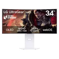 34" zakřivený chytrý herní monitor LG UltraGear™ OLED 240Hz WQHD - webOS, 0.03ms (GtG), 240Hz, DisplayHDR True Black 400 34GX90SA-W
