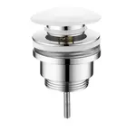 Sapho Příslušenství - Umyvadlová výpusť, Click-Clack, bílá CV1002C