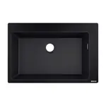 Hansgrohe Dřezy - Vestavný granitový dřez S510-F660, grafitová černá 43313170