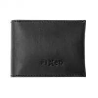 FIXED Wallet Kožená peněženka z pravé hovězí kůže, černá