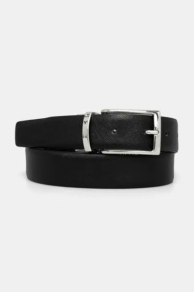 Pásek Geox pánský, černá barva, U35K5A B0076