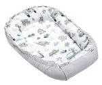 Medi Partners Baby cocoon/nest – Waffle – Mint Zoo + Gray Waffle