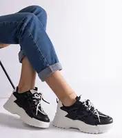 Gemre Black women's sports sneakers Alva