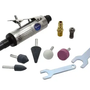 GEKO Pneumatická mini bruska stopková / vrtačka "fortunka" s příslušenstvím