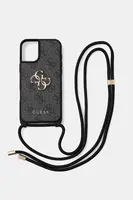 Obal na telefon Guess iPhone 16 Plus černá barva, GUHCP16MP4GMGCRK