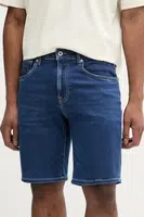 Džínové šortky Pepe Jeans RELAXED GYMDIGO SHORT CALLEN pánské, tmavomodrá barva, PM801185EF6