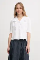 Bavlněná košile Hoss Intropia bílá barva, relaxed, s klasickým límcem, 5879135