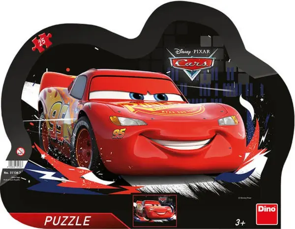 Puzzle deskové Auta souboj 25 dílků