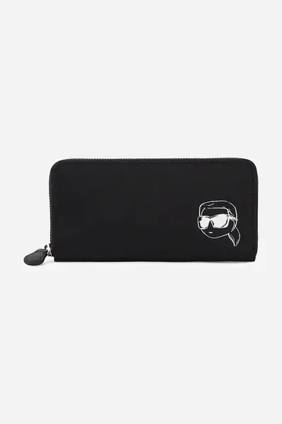 Peněženka Karl Lagerfeld černá barva, A2W32021