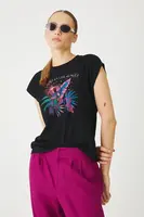 Bavlněné tričko Medicine dámské, černá barva