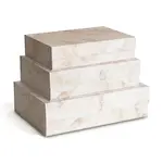 Sada úložných boxů Bigso Box of Sweden 3-pack béžová barva