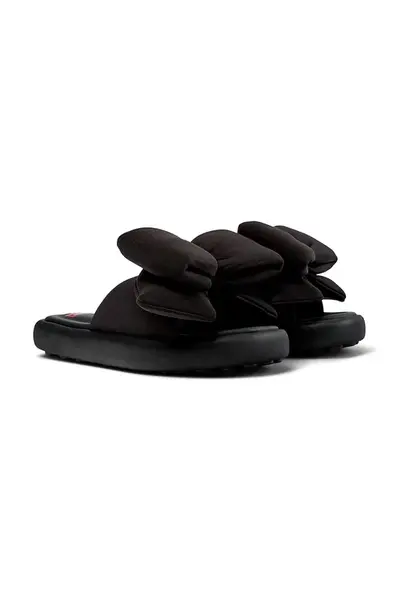 Dětské pantofle Camper Pelotas Flota Sandal Kids černá barva, K800624