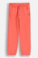 Kalhoty Coccodrillo oranžová barva, NOSTALGIC MEADOW GIRL KIDS