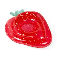 Nafukovací matrace na plavání Konges Sløjd BABY WATER RING STRAWBERRY červená barva, KS102485