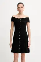 Šaty Morgan RMELDO černá barva, mini, RMELDO
