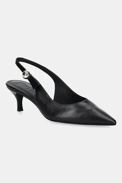 Kožené lodičky Furla Sfera Slingback černá barva, YJ07SFE X30000 O6000