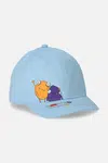 Dětská baseballová čepice Coccodrillo modrá barva, s potiskem, ACCESSORIES SUMMER BOY