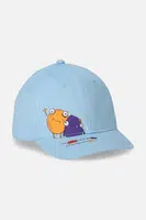 Dětská baseballová čepice Coccodrillo modrá barva, s potiskem, ACCESSORIES SUMMER BOY