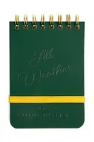 Voděodolný kapesní zápisník Gentlemen's Hardware Pocket Waterproof Note Book zelená barva