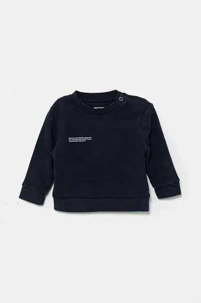 Mikina Pangaia BABY 365 MIDWEIGHT SWEATSHIRT tmavomodrá barva, hladká, 10000655