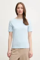 Tričko United Colors of Benetton dámské, modrá barva, 3FJHD109K