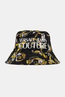 Bavlněný klobouk Versace Jeans Couture dámská, černá barva, 78HAZK06 ZG364