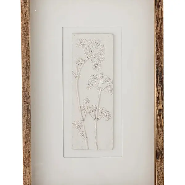 Nástěnná dekorace Bloomingville 30,5 x 48,5 x 5 cm béžová barva