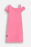 Dívčí šaty Coccodrillo růžová barva, mini, INSIDE OCEAN GIRL JUNIOR
