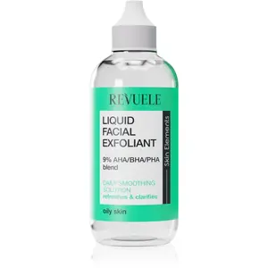 Revuele Liquid Facial Exfoliant 9% AHA/BHA/PHA blend exfoliační peelingové sérum pro mastnou pleť 125 ml