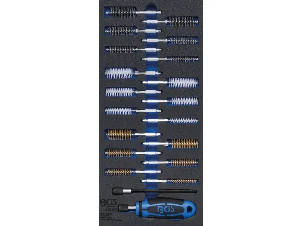 BGS Technic BGS 4043 Válcovité kartáče. Sada 20 dílů