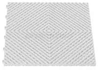 Plastová dlaždice, perforovaná, modulární, 40 x 40 x 1,8 cm, šedá barva - Procarosa Barva: bílá