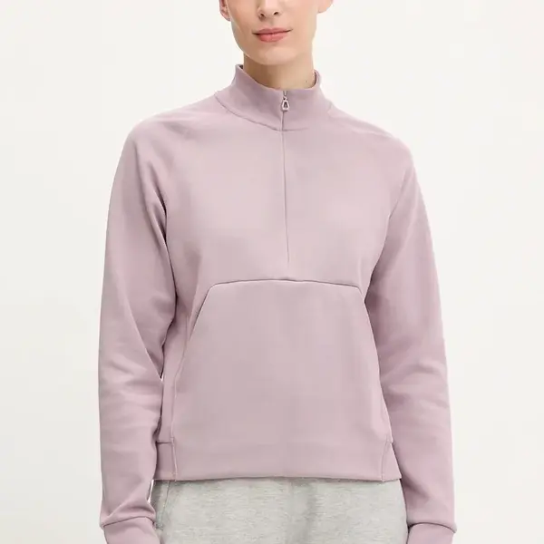 Outdoorová mikina Helly Hansen TECH SWEAT dámská, růžová barva, hladká, 34501