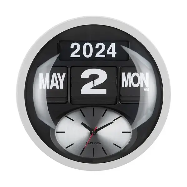 Nástěnné hodiny Karlsson Round Flip