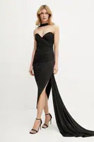 Šaty Marciano Guess ALVA černá barva, midi, přiléhavé, 5GGK38 6259A