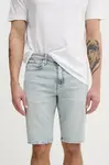 Džínové šortky Calvin Klein Jeans pánské, modrá barva, J30J327185