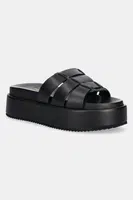Pantofle Buffalo Noa Mule Ms dámské, černá barva, na platformě, 1602256-BLK