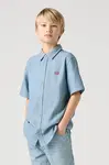 Dětská bavlněná košile Levi's SS WOVEN SHIRT