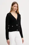Bavlněný kardigan Morgan MCLIP dámský, černá barva, MCLIP
