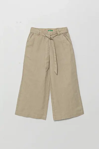 Dětské plátěné kalhoty United Colors of Benetton