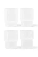 Sklenka ferm LIVING 4-pack bílá barva